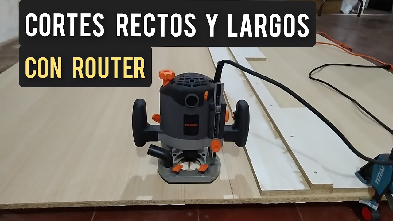 HACIENDO CORTES RECTOS Y LARGOS CON LA REBAJADORA