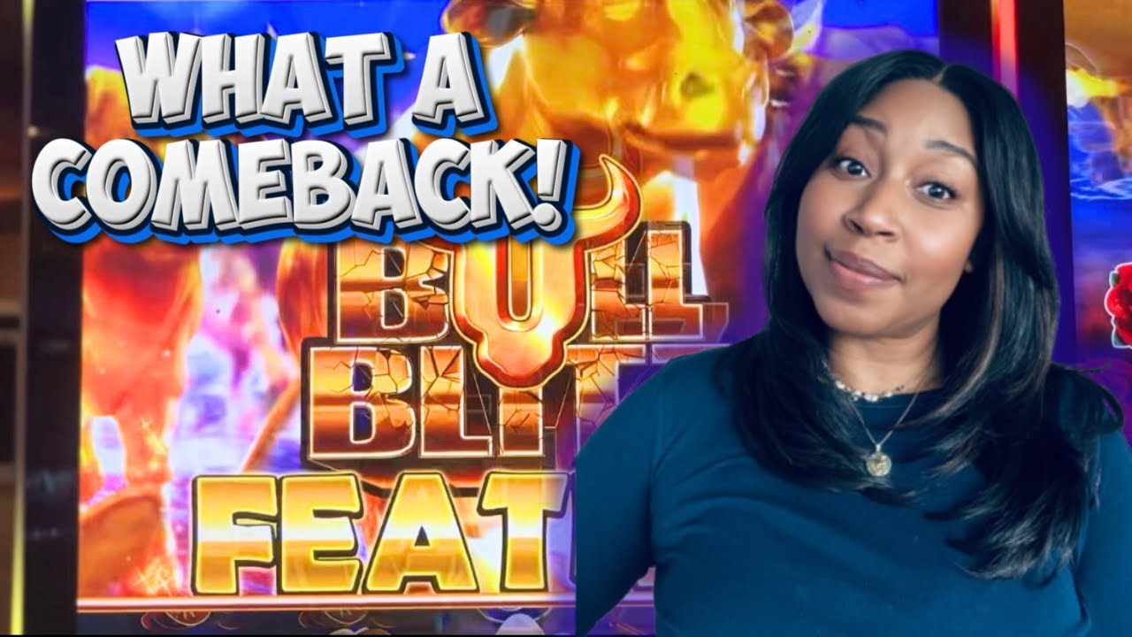 Going  ALL IN on BULL BLITZ SLOT MACHINE…. hoping for a BIG WIN!