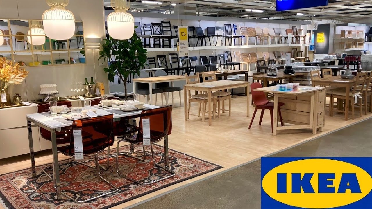 IKEA KITCHEN TABLES DINING TABLES CHAIRS ARMCHAIRS FURNITURE SHOP WITH ME SHOPPING STORE WALKTHROUGH