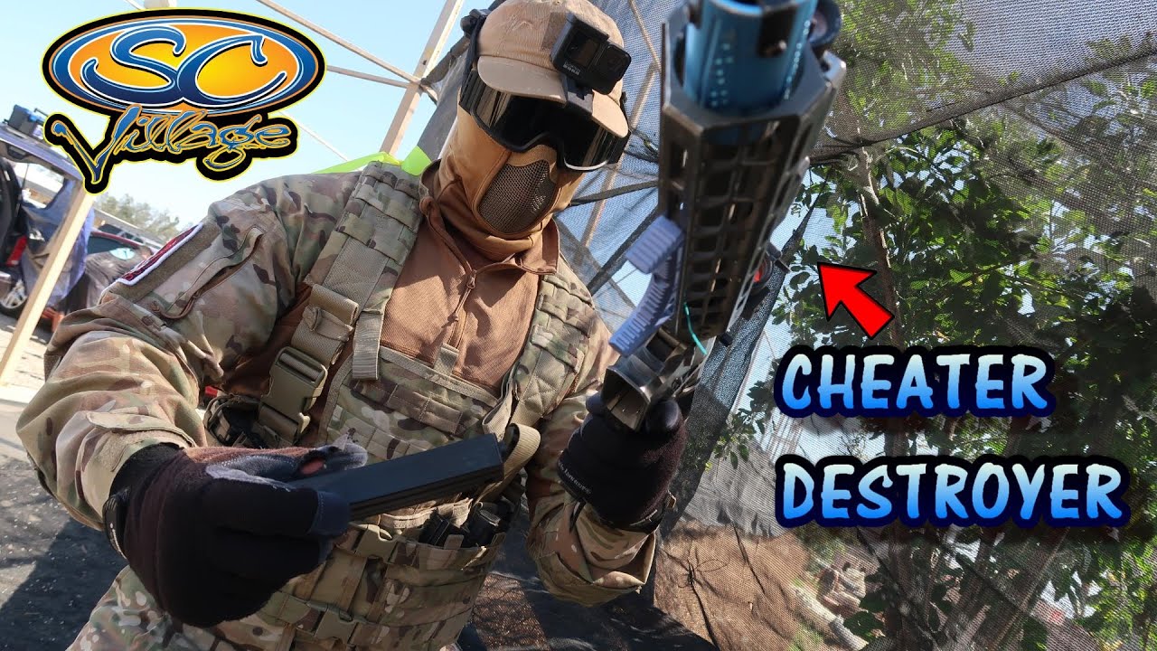 Destroying CHEATERS at SC Village on ZOOMCAM.. KWA Tactical League Airsoft Event!
