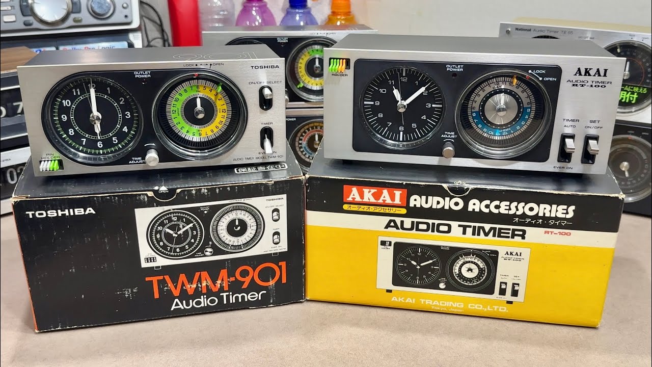 Unboxing Vintage 1970s AKAI RT-100 / TOSHIBA TWM-901 AUDIO TIMER  #amplifier #retrohifi #stereo
