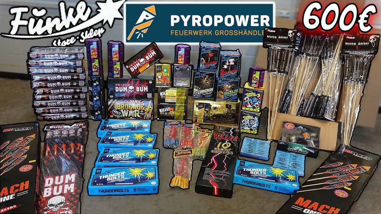 Polen-Feuerwerk Unboxing🔥PyroPower und Funke Store💥 Funke, Iskra, Dum Bum💥