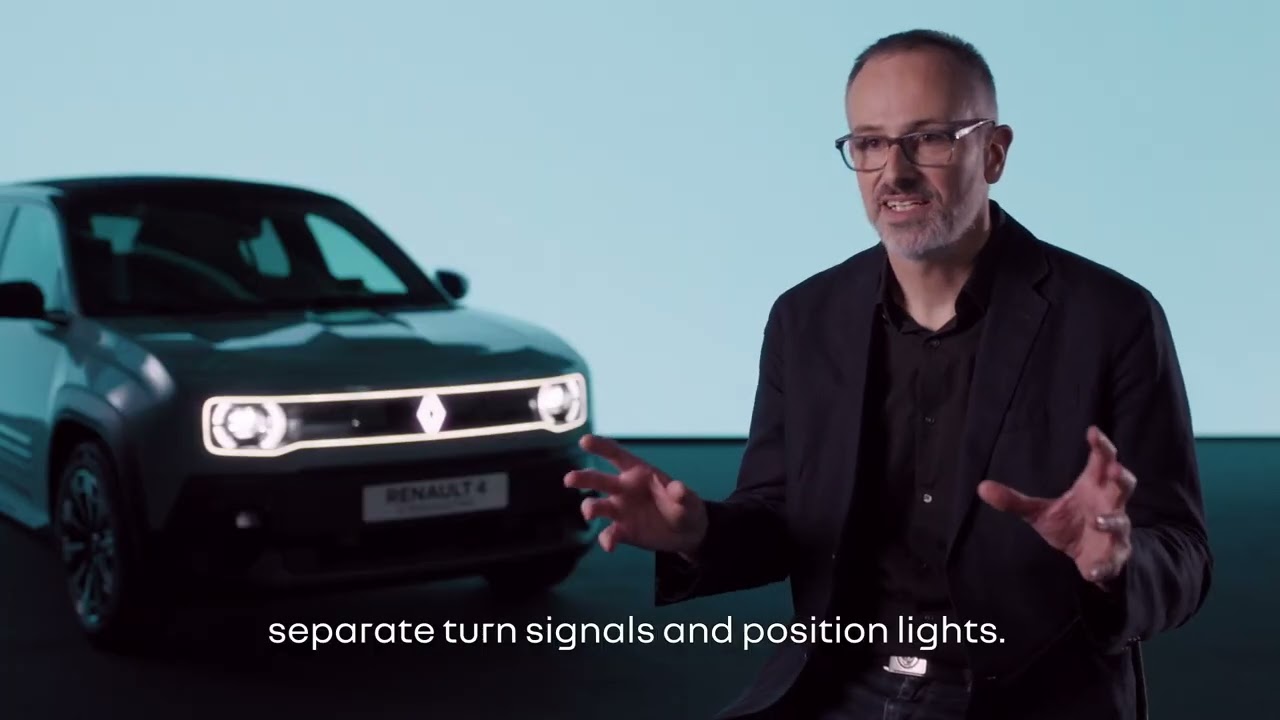 Renault 4 E-Tech electric: a grille design of balance | Renault Group