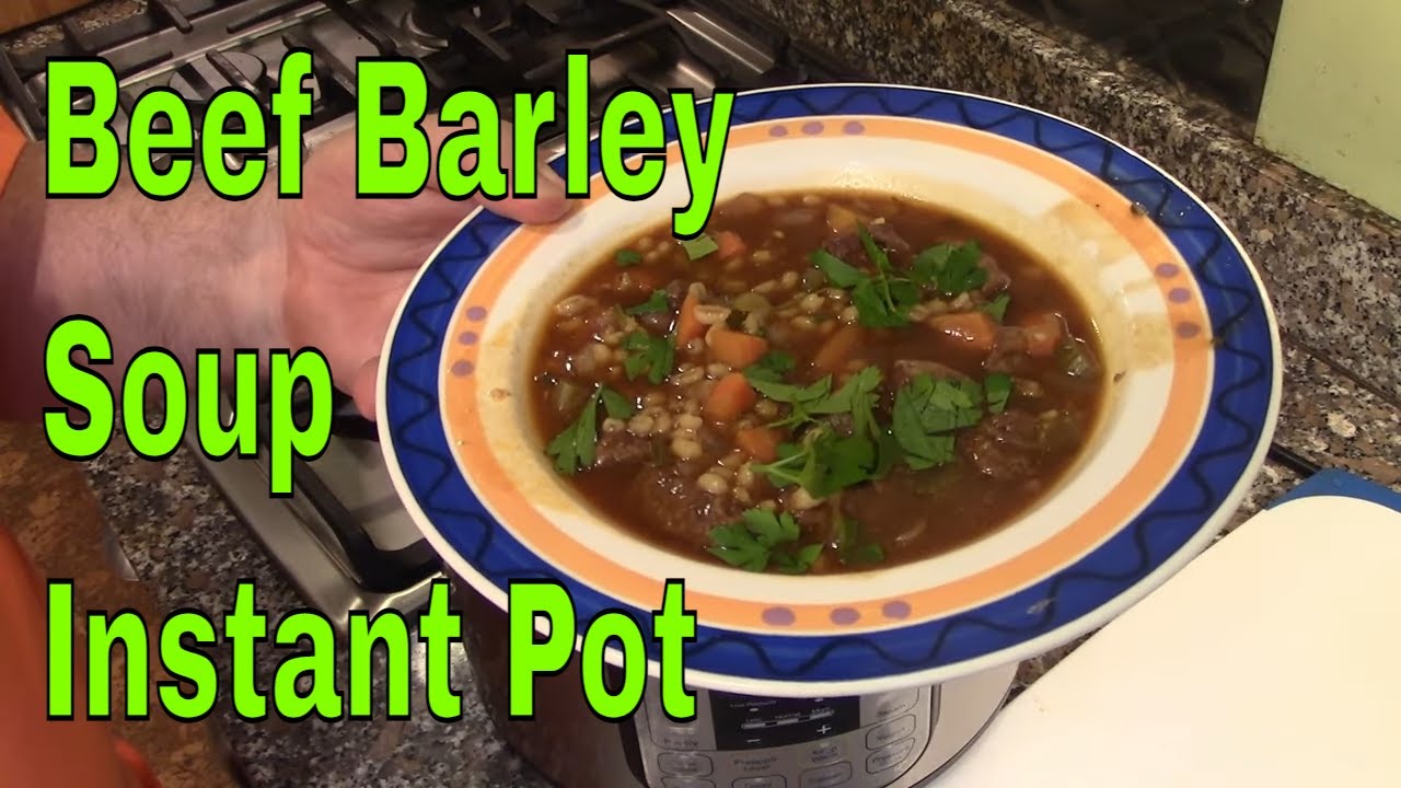 Beef Barley Soup Instant Pot