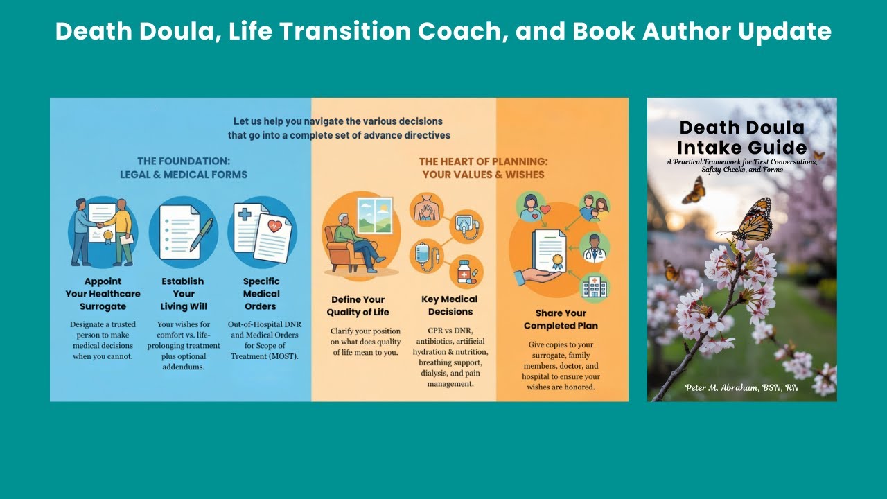 Death Doula, Life Transition Coach, and Book Author Update