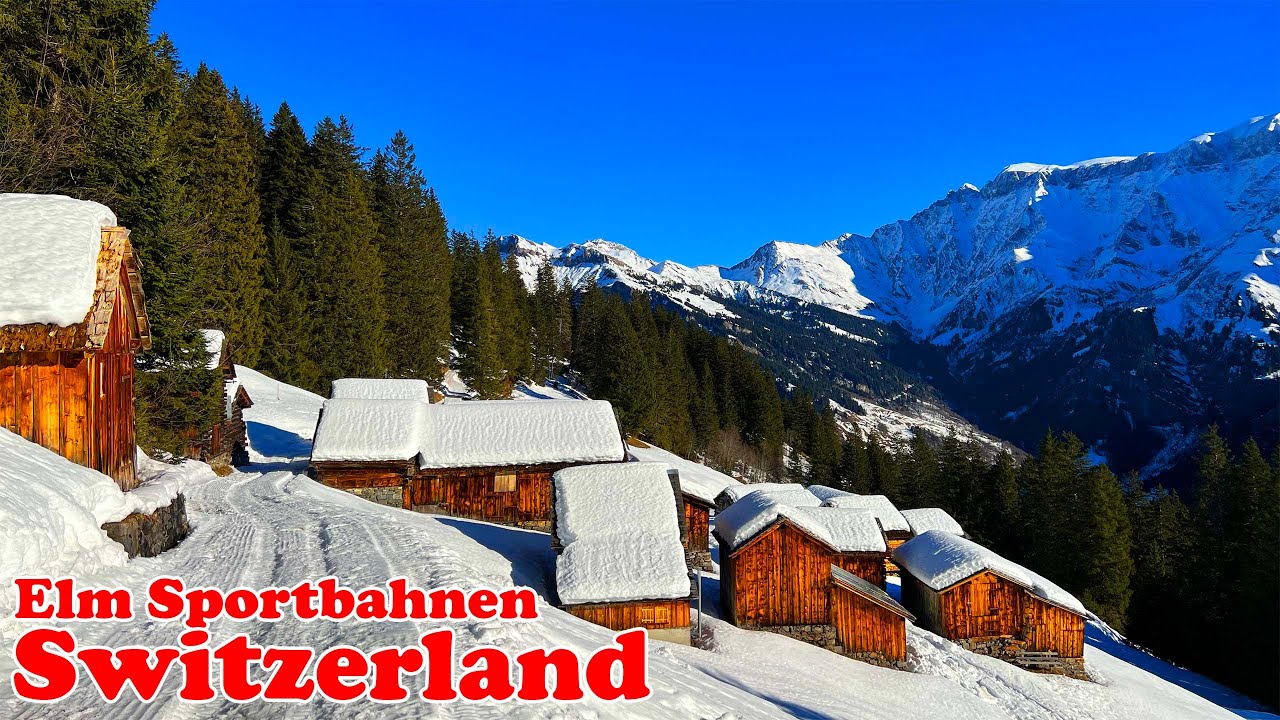 🇨🇭 Elm, Switzerland | Enjoy Winter Sports in an Incredible Mountain Paradise | Swiss Alps