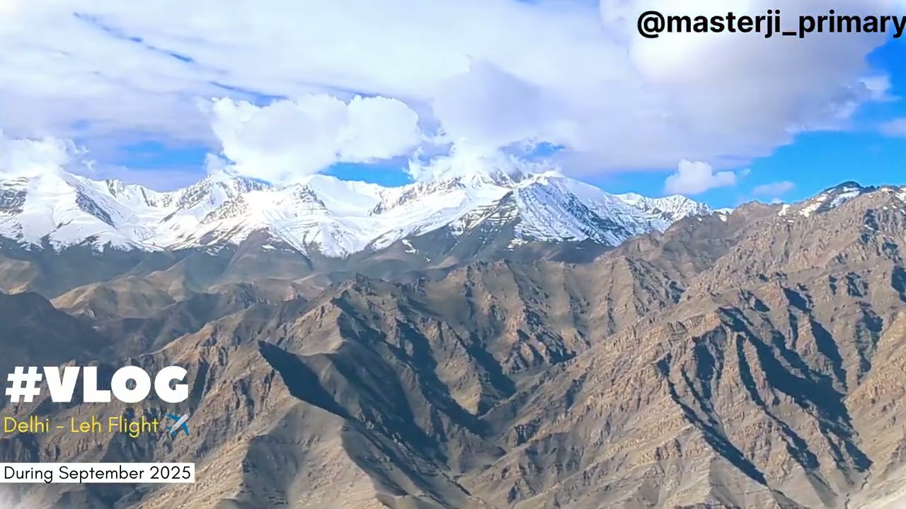 ✈️ Delhi to Leh Flight | World&rsquo;s Most Scenic Flight Journey | Himalayas Aerial View✈️🩵