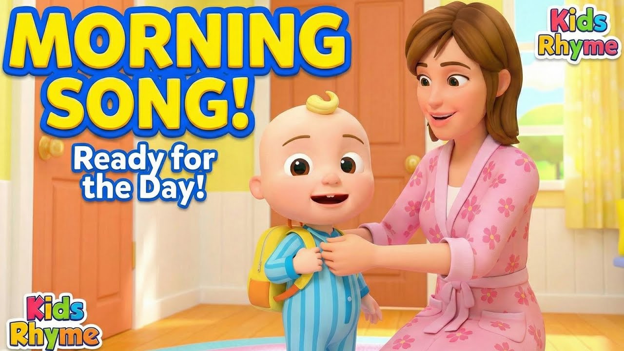 Good Morning Song for Kids | Morning Routine Nursery Rhyme for Toddlers