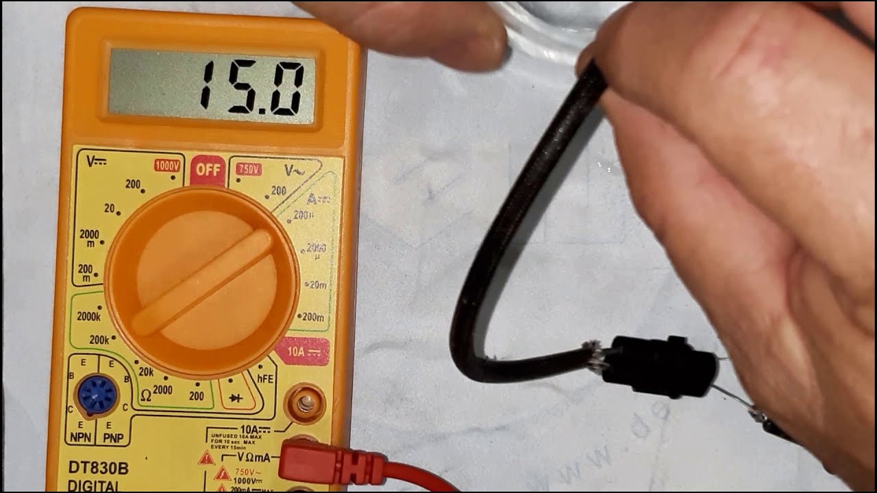 Teste fácil no sensor de temperatura do motor