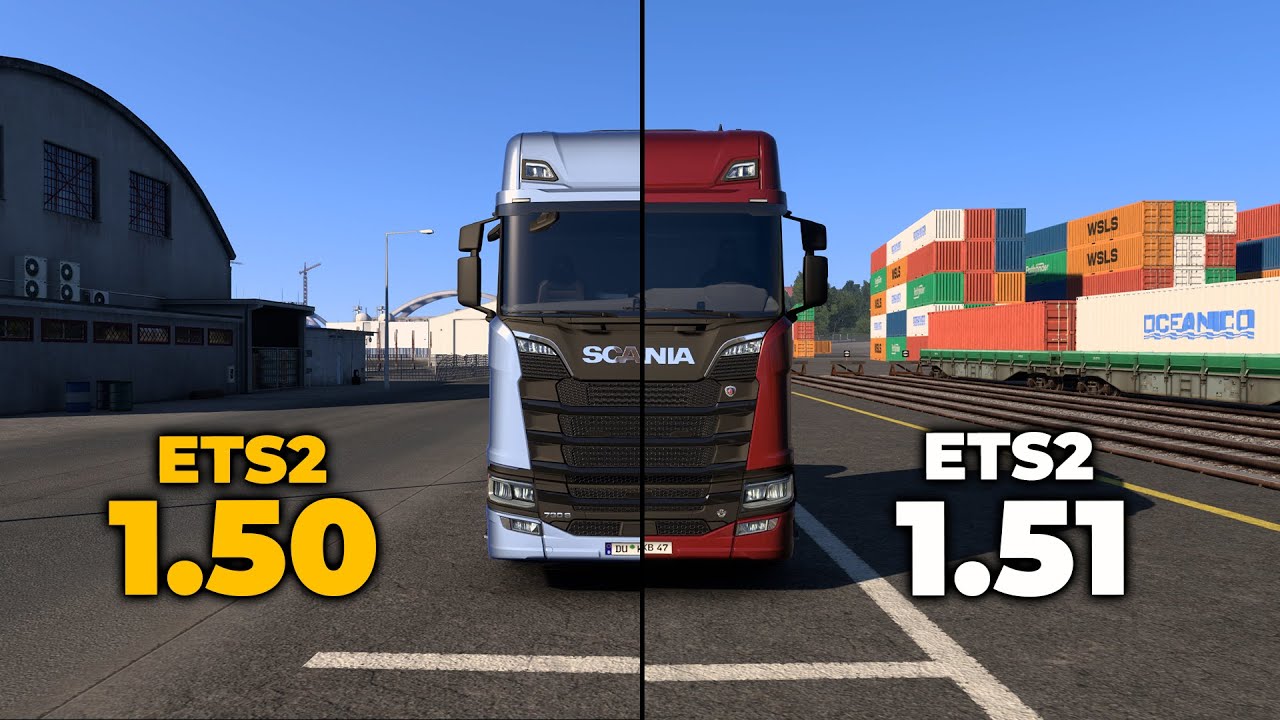ETS2 1.50 vs ETS2 1.51