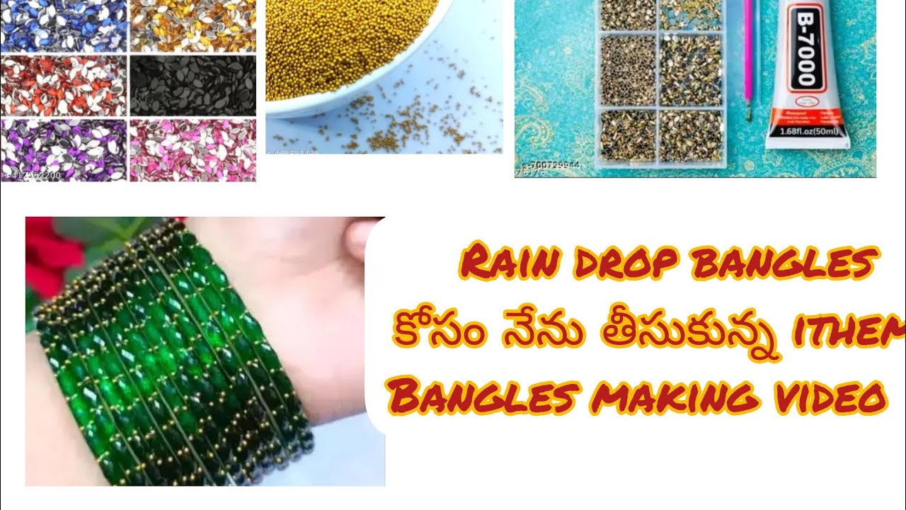 Rain drop bangles ithems 👌 & making 💯👌ll ksa vlogs and ideas ll long video 