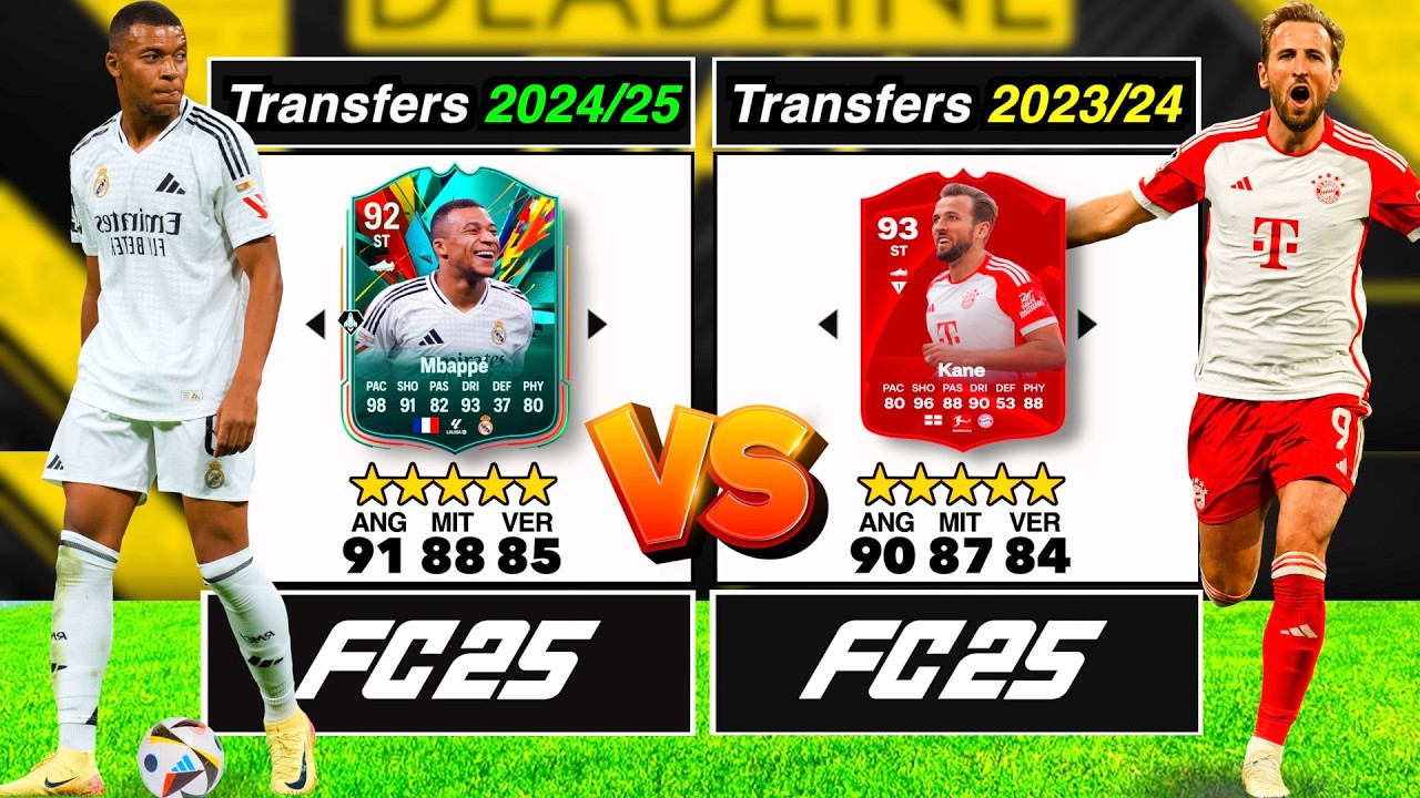Die BESTEN Transfers 2024 vs Die BESTEN Transfers 2023 in FC 25! 👀🤑