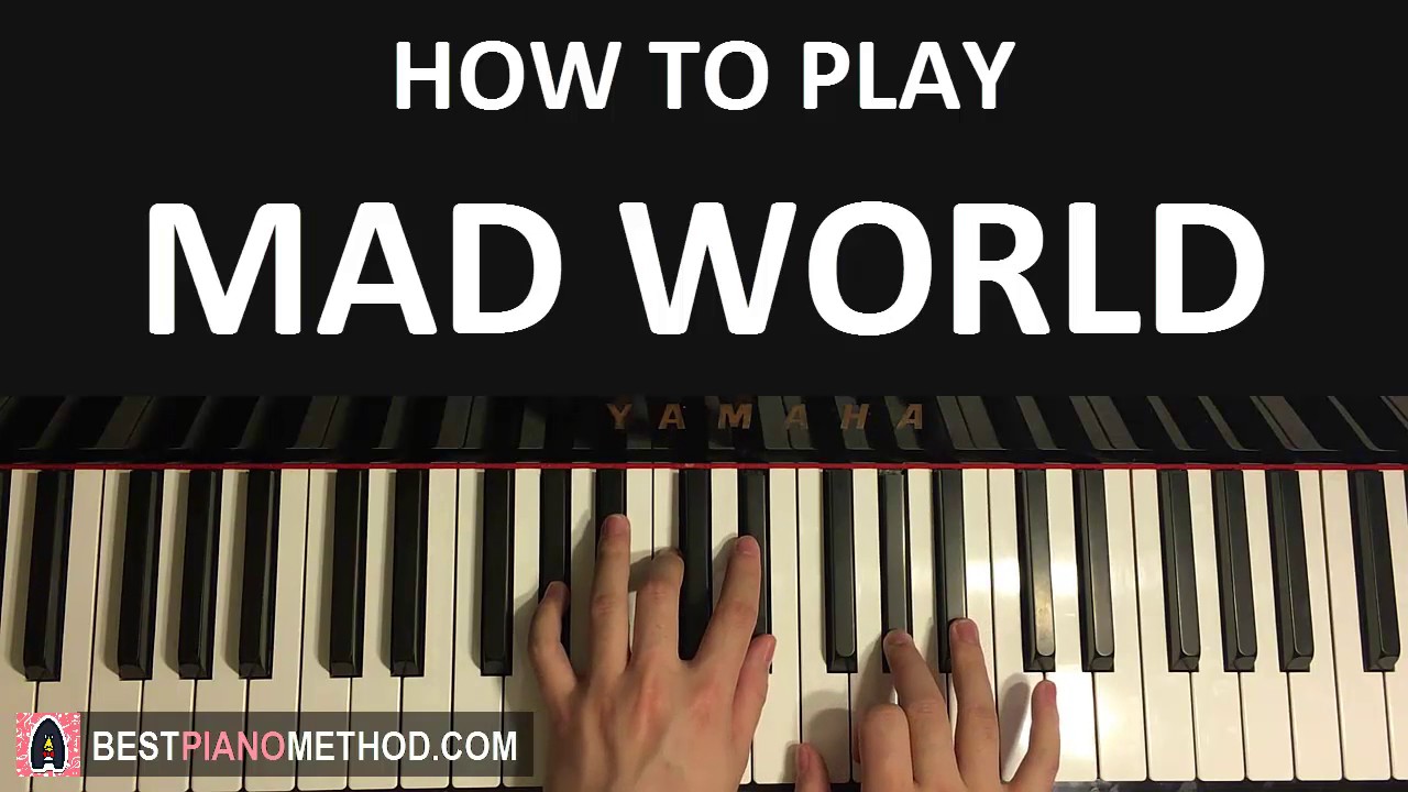 HOW TO PLAY - Gary Jules - Mad World (Piano Tutorial Lesson)