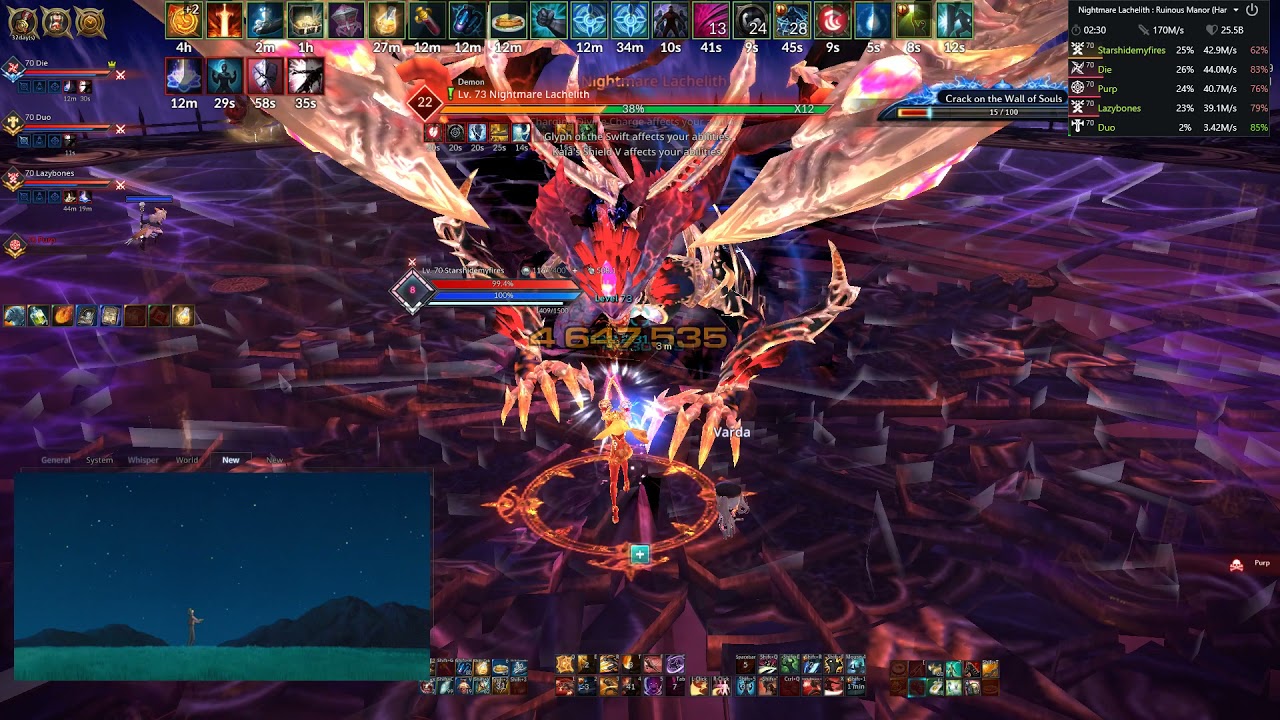 NA TERA v104 - Ruinous Manor (Hard) Warrior Tank POV 38.4m/s