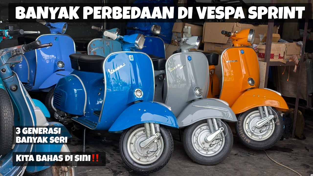 PERBEDAAN VESPA SPRINT SERIES‼️