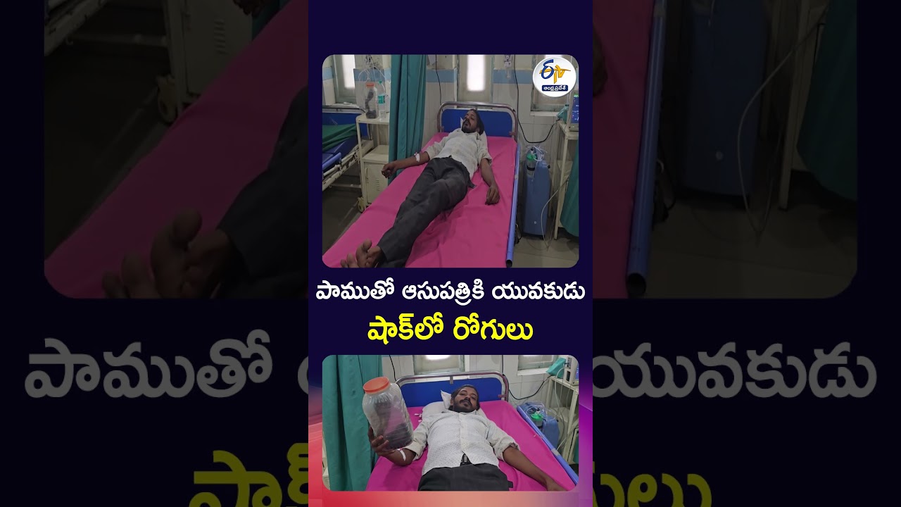 పాముతో ఆసుపత్రికి యువకుడు - షాక్&zwnj;లో రోగులు