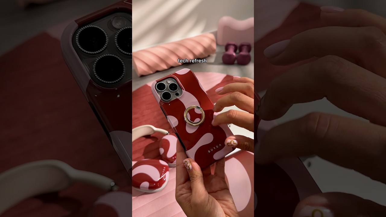 Pink and red cases only 💕 #burgaofficial #burga #cases #phonecases #refresh #macbook #airpods #asmr