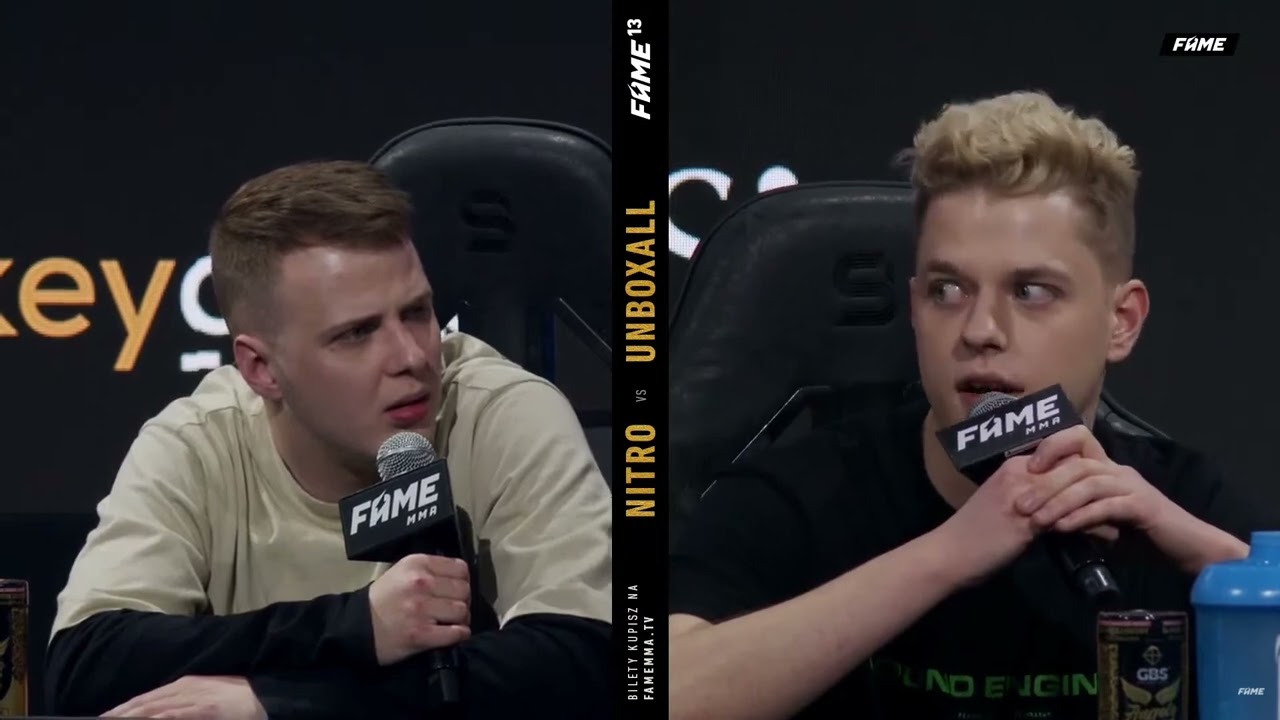 nitro wyjaśnia unboxalla na konferencji fame mma 13