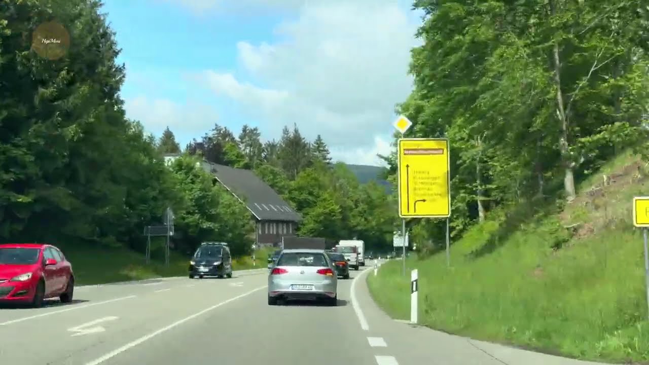 Driving Tour from Titisee to Breitnau Black Forest Germany