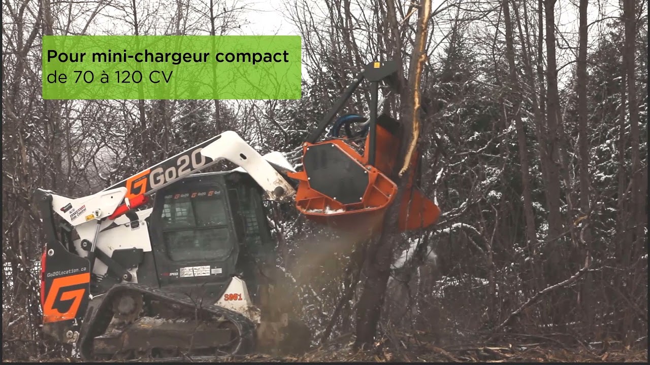 ★ Tête de broyage forestière MX/SSL BERTI sur t76 BOBCAT de chez Trakto Machineries , Laval  ★★★★★
