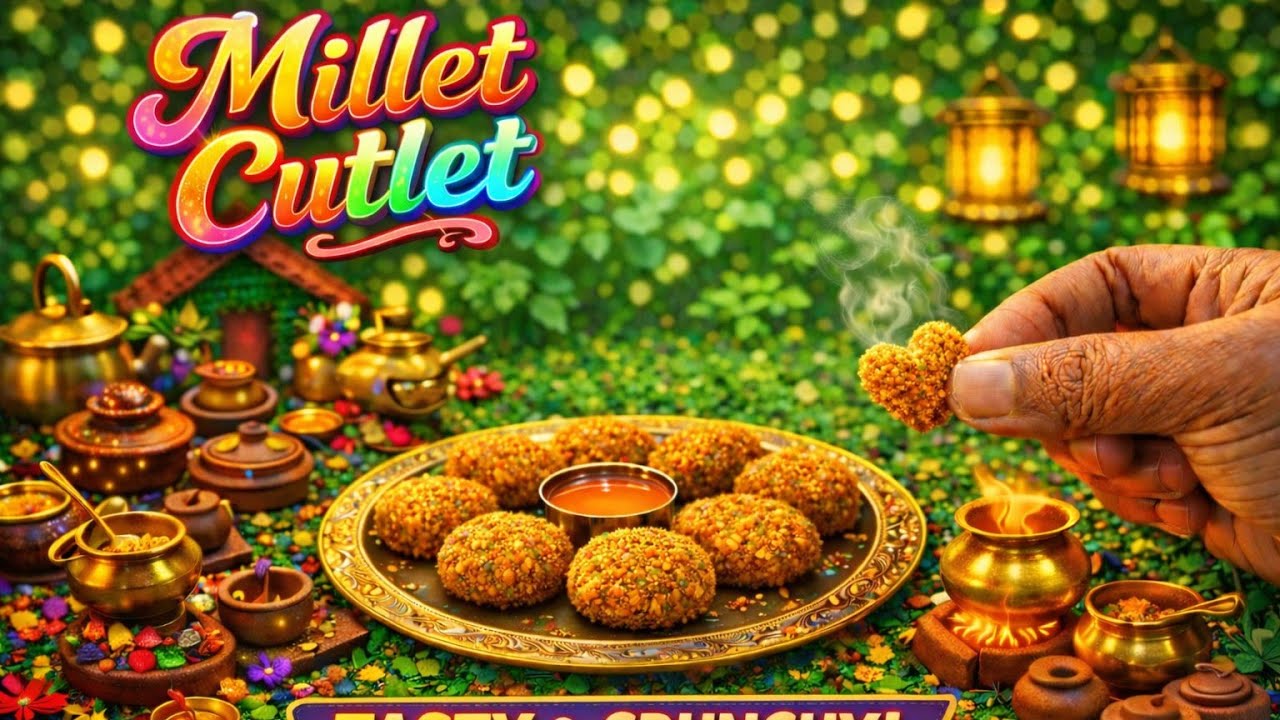Miniature Healthy Millet Cutlet | Crispy & Tasty Mini Food 🥗🔥