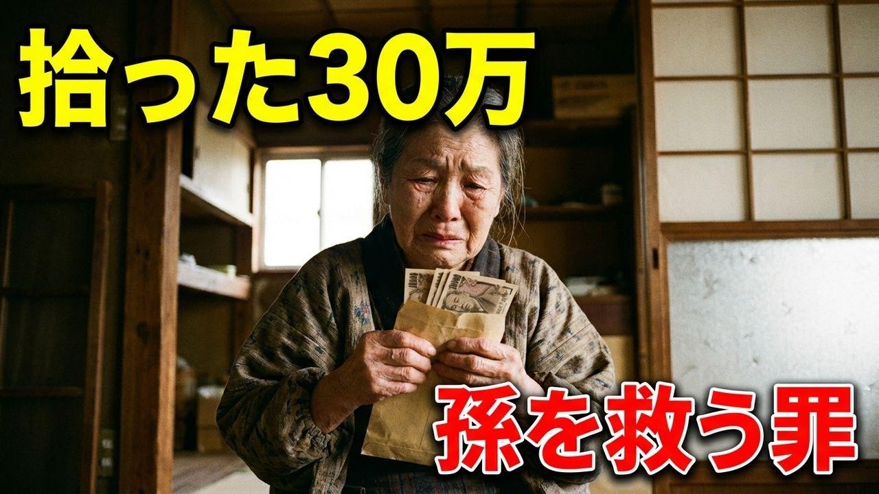 年金5万、貯金ゼロの絶望。拾った30万で孫を救うのは罪か？