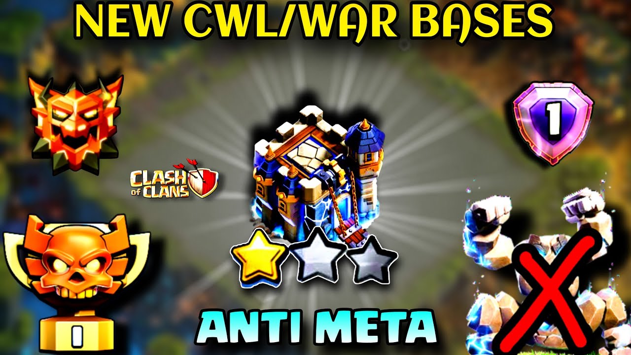 BEST TH18 CWL BASE LINKS | NEW TH18 WAR & LEGEND DEFENCE BASES IN CLASH OF CLANS