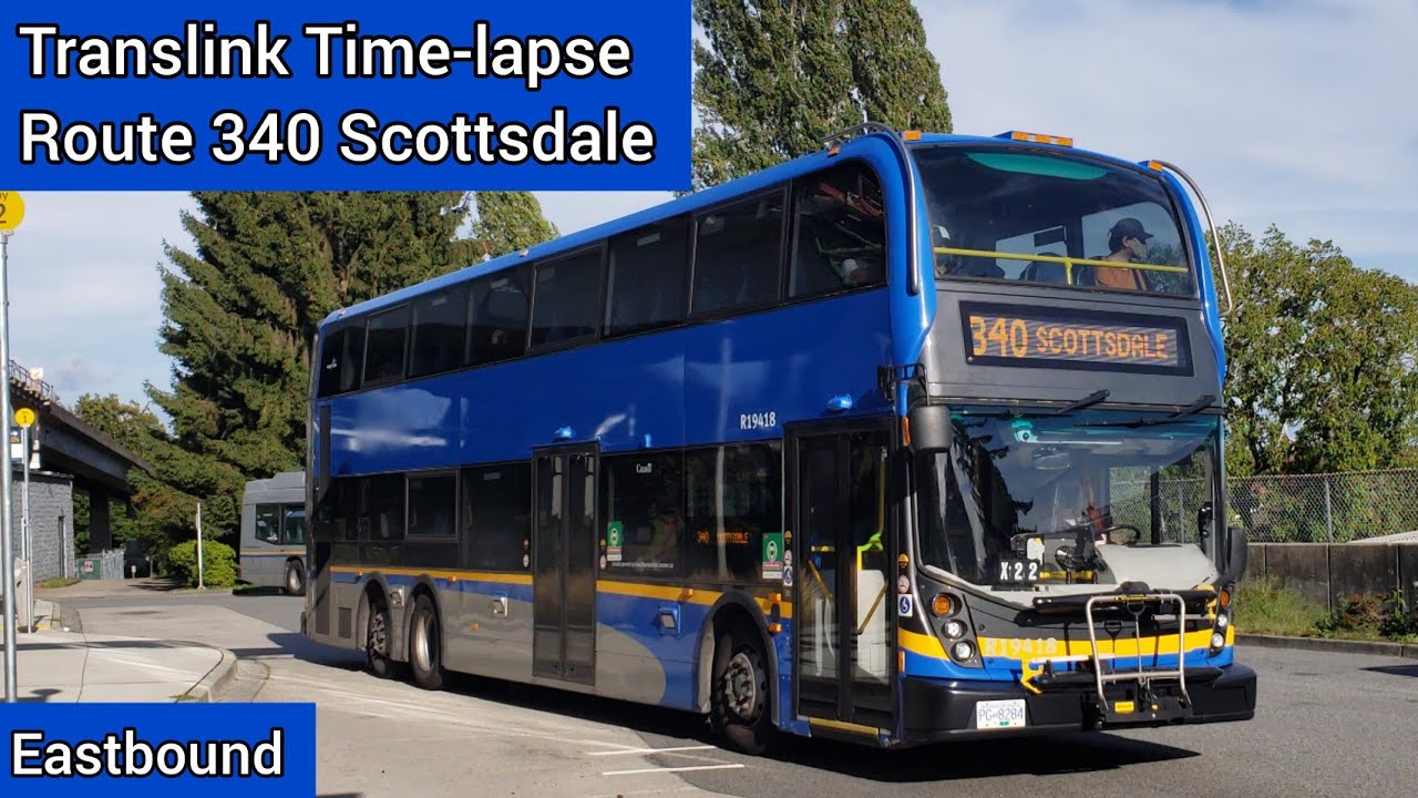 Translink Route 340 Scottsdale Time-lapse