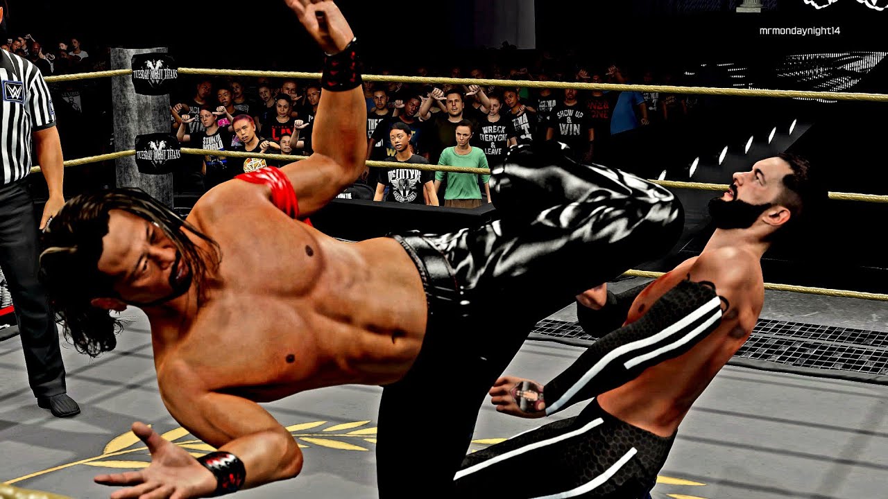 WWE 2K25 SHINSUKE NAKAMURA VS FINN BALOR NXT MEN'S CHAMPIONSHIP MATCH TUESDAY NIGHT TITANS! 