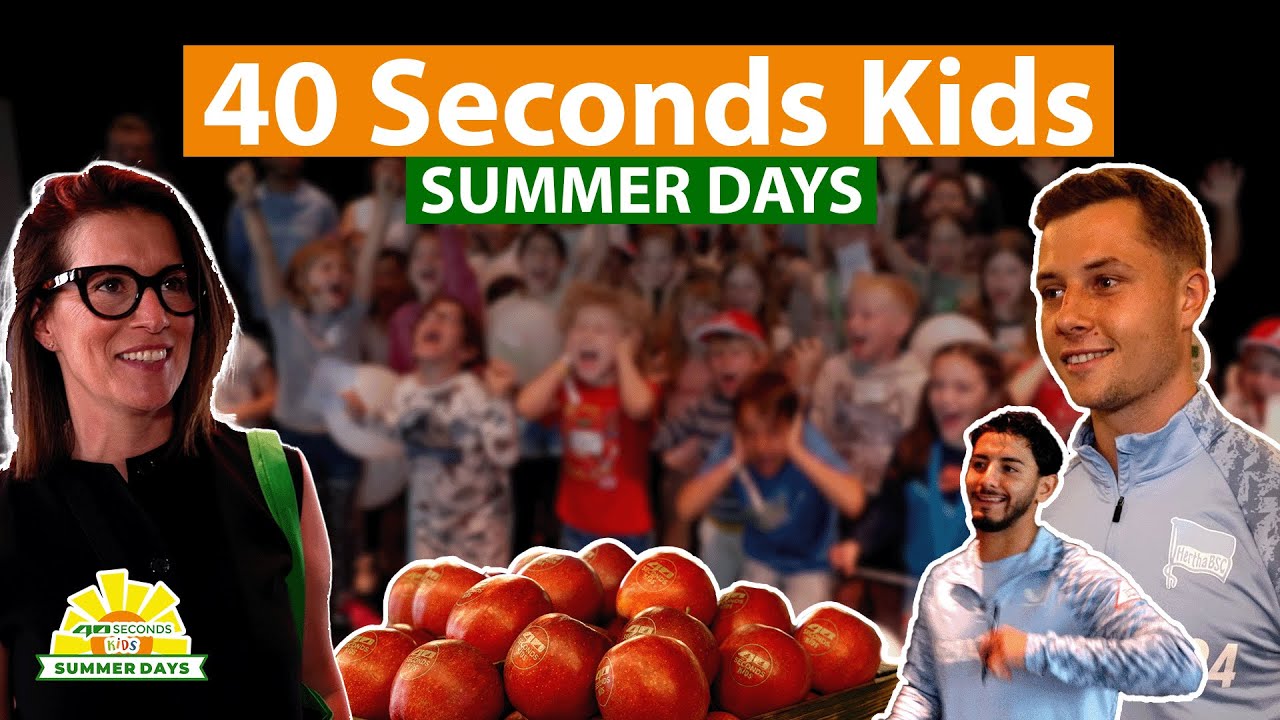 Ferien-Highlight in Berlin: Hertha-Profis & Sternekoch bei den 40seconds KIDS Summerdays!