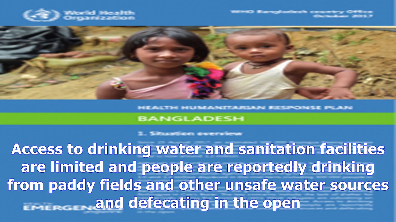 Health humanitarian response plan bangladesh - october 2017- [News 24h]
