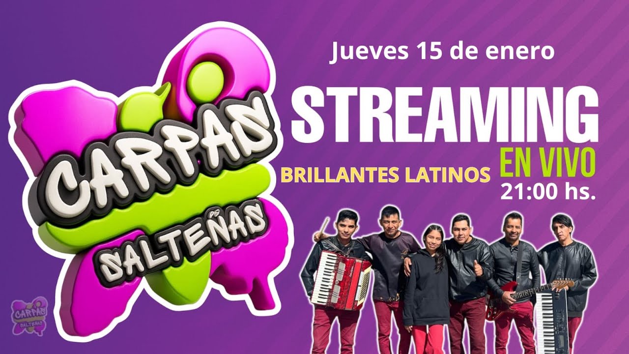 JUEVES 15  21:00 HS BRILLANTES LATINOS STREAM EN VIVO