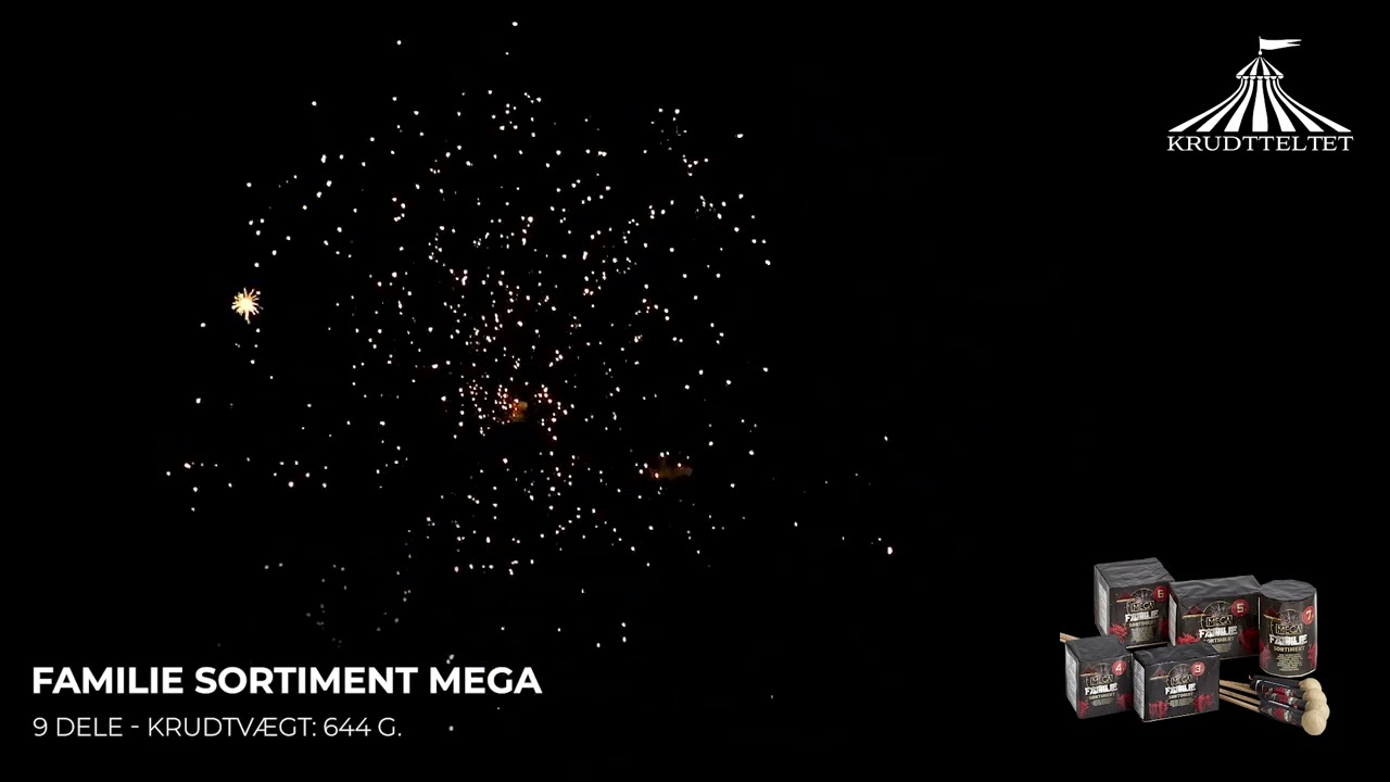 Krudtteltet - Familie Sortiment Mega