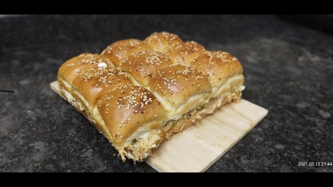 Cheesy Chicken Slider with readymade Buns