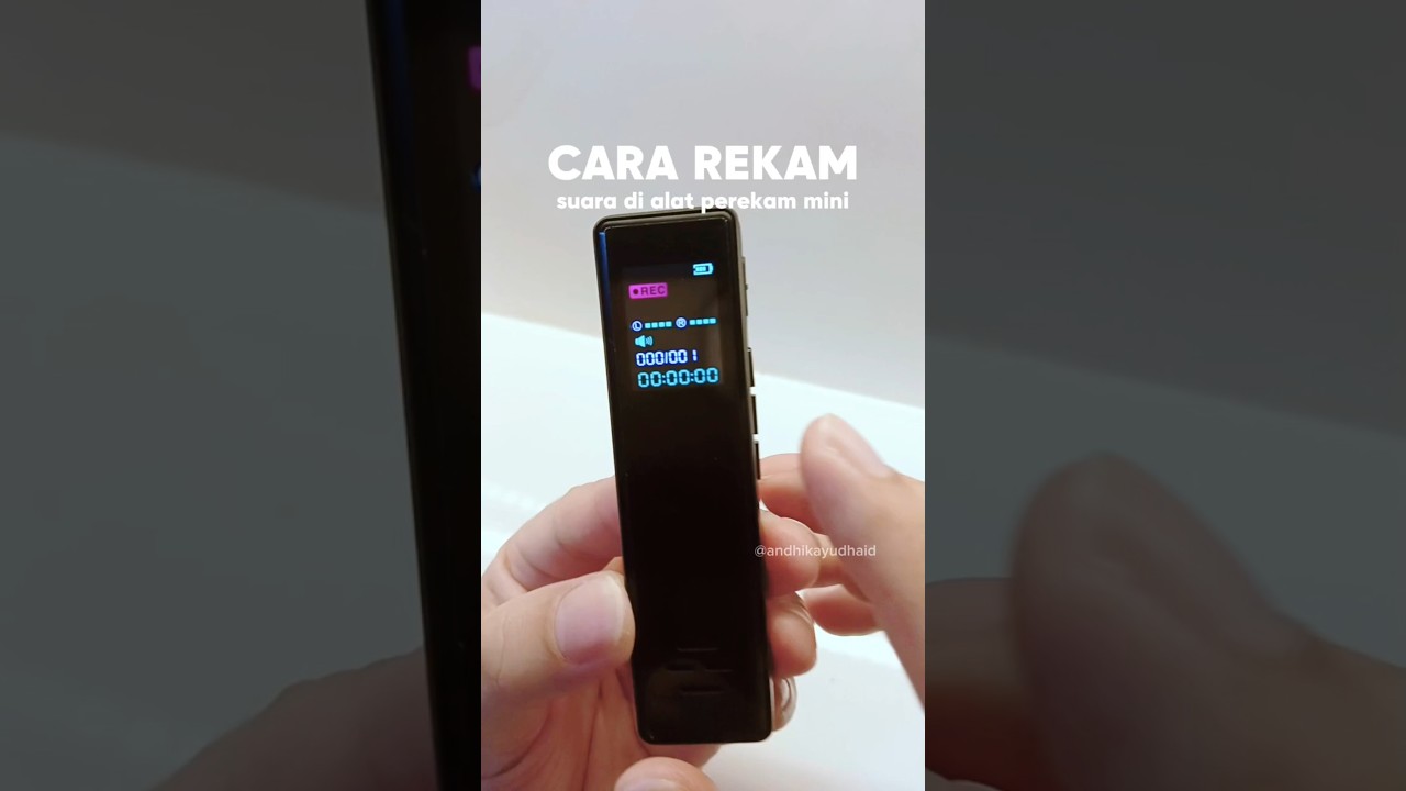Cara merekam suara dengan digital voice recorder