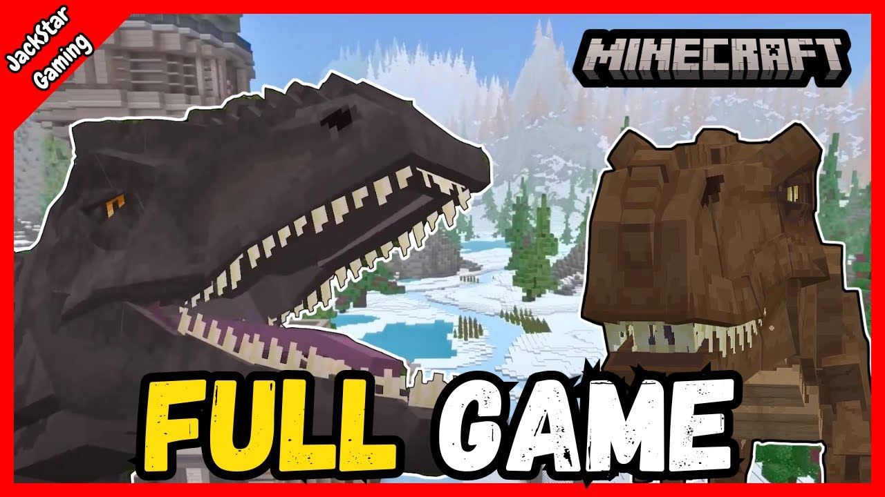 [SPEED RUN] Minecraft x Jurassic World Adventures FULL GAME Walkthrough(4K 60FPS)Minecraft DLC