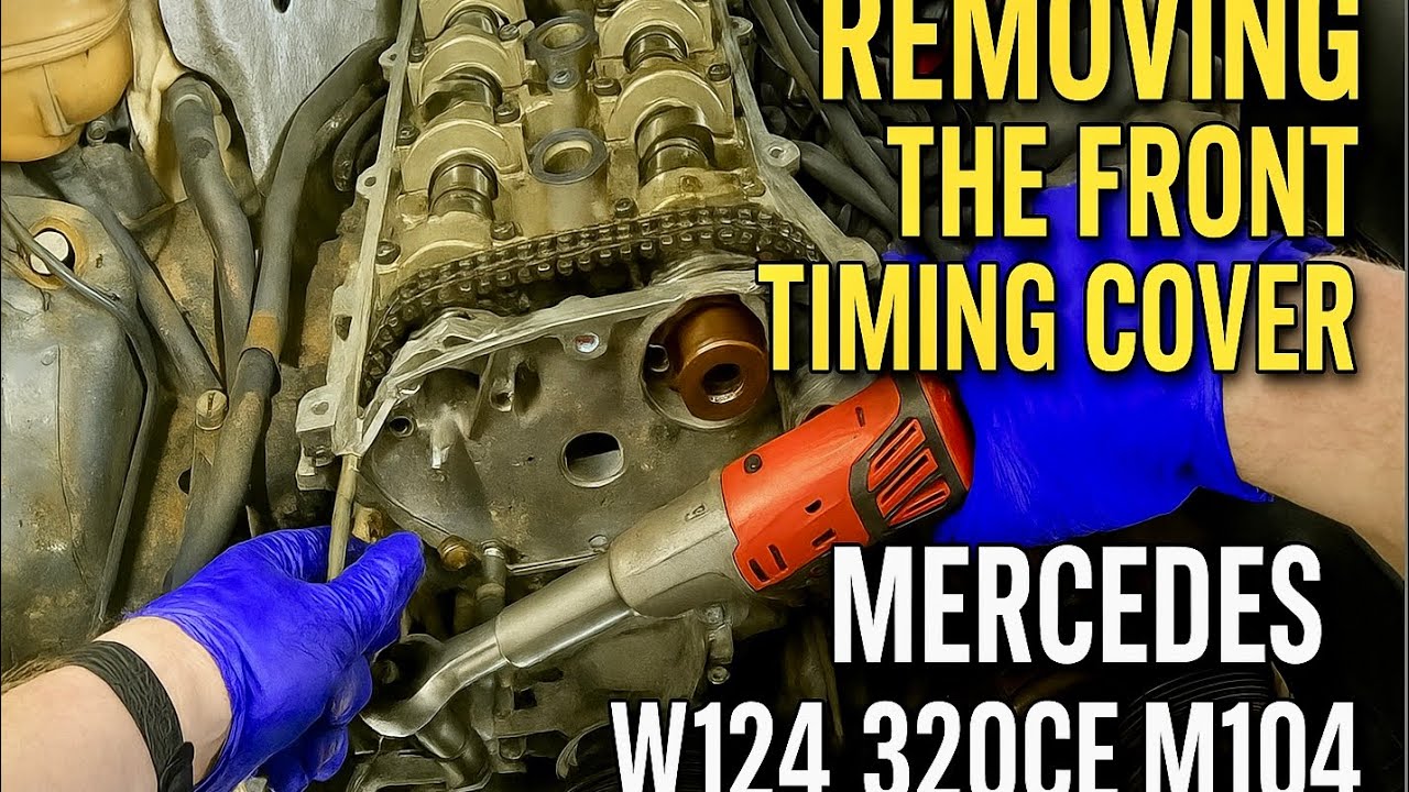 Mercedes W124 M104 Front Timing Cover Rebuild | Timelapse | Tensioner, Belt, Fan Clutch Replacement
