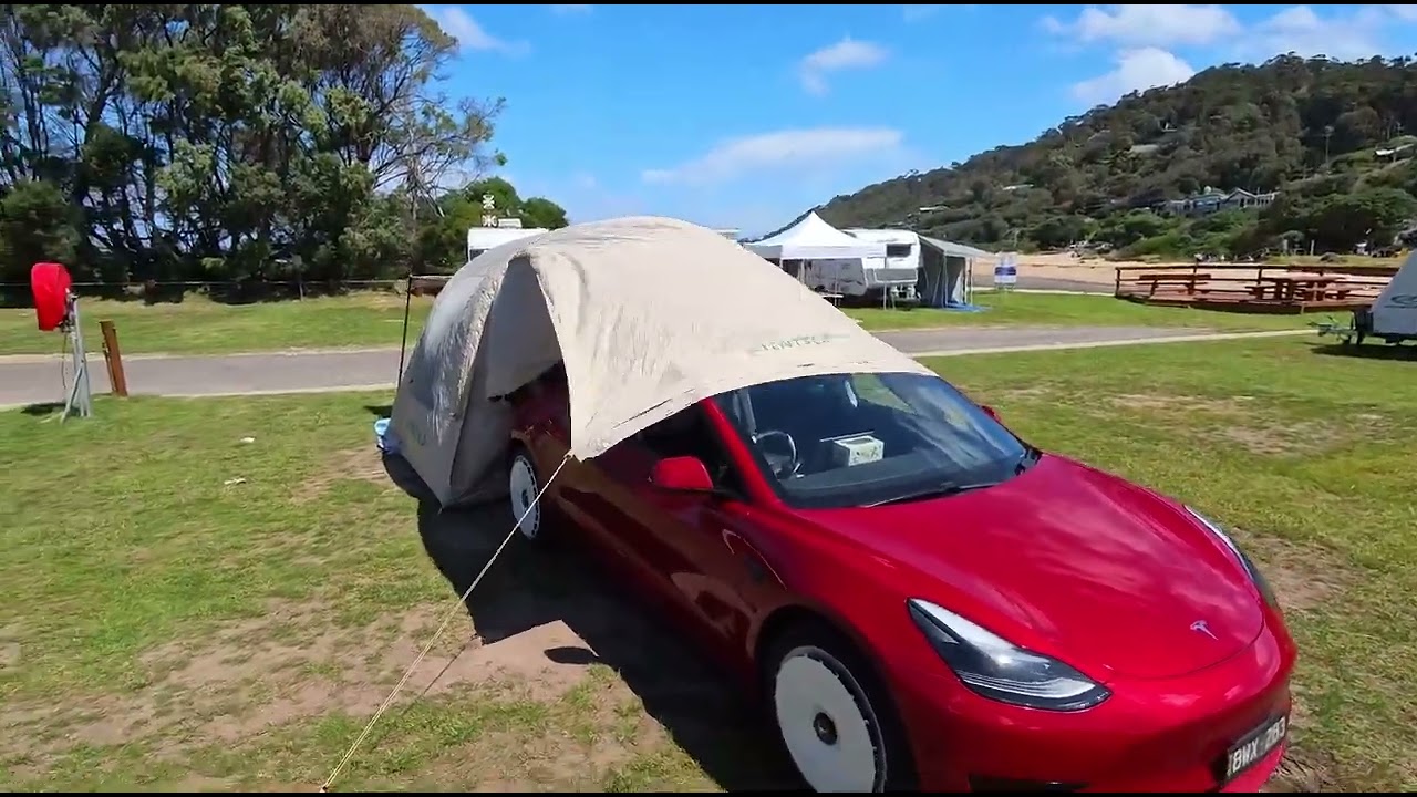 Tesla Road Trip & Chill Camping at Great Otway 🏕️ | Tentsla X1 Made It Easy!