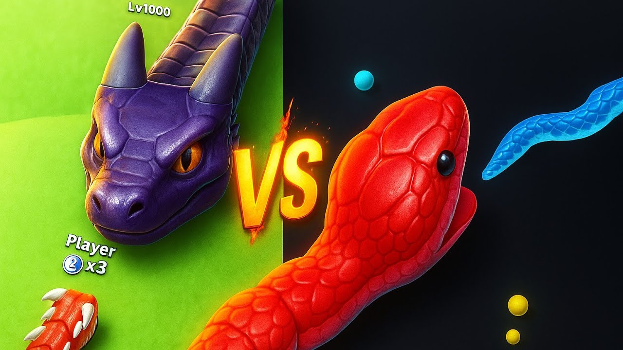 Snake Clash.io Vs Snake Hero🐍 - Epic Snake Battle Comparison! 🔥 #38