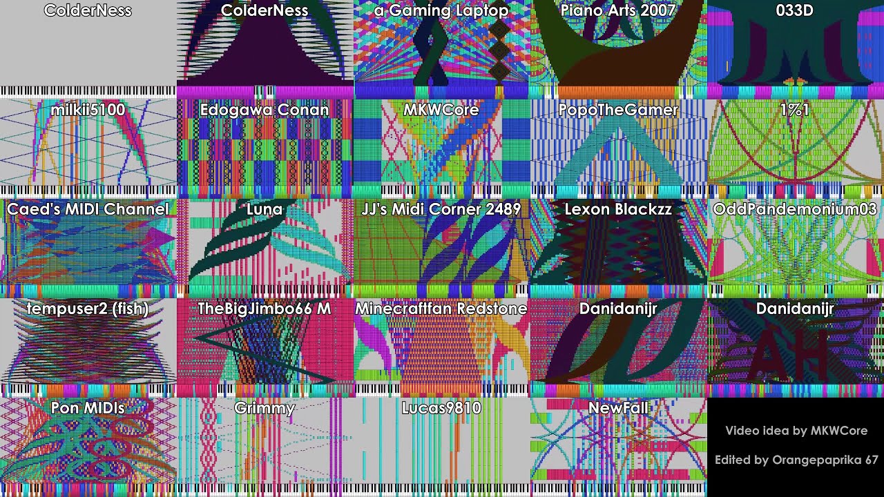 Every Aua Ah Merge Submission played at once