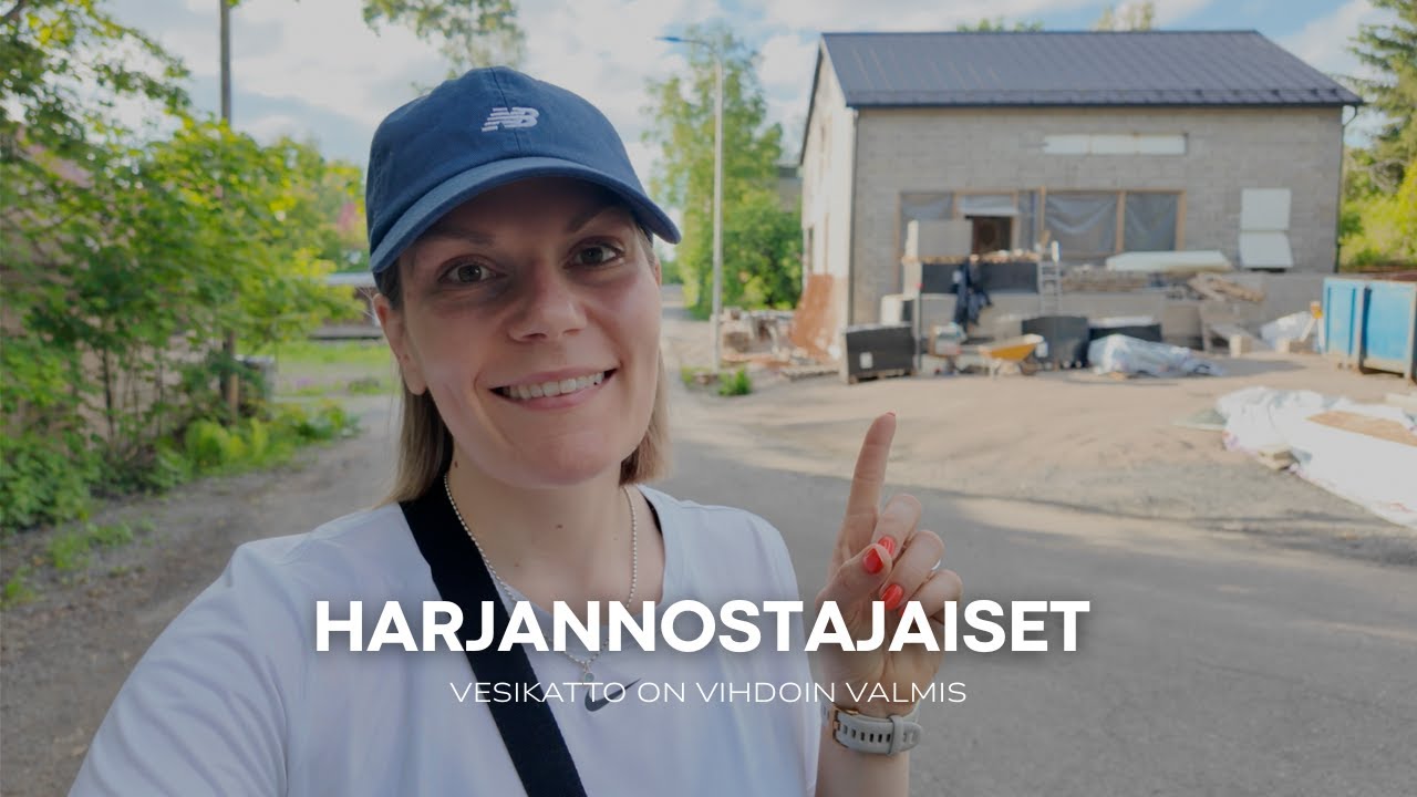 VESIKATTO ON VALMIS! 🎉 | Harjannostajaiset & lehtihaastattelu | Omakotitalon rakennusprojekti