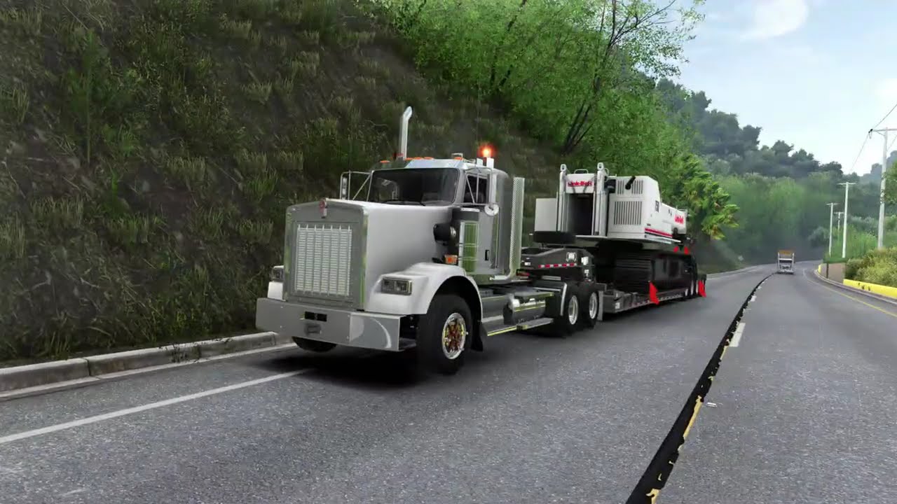 Delivering a Heavy Cargo -  Kenworth T800 H - Colombia Real Map - ATS
