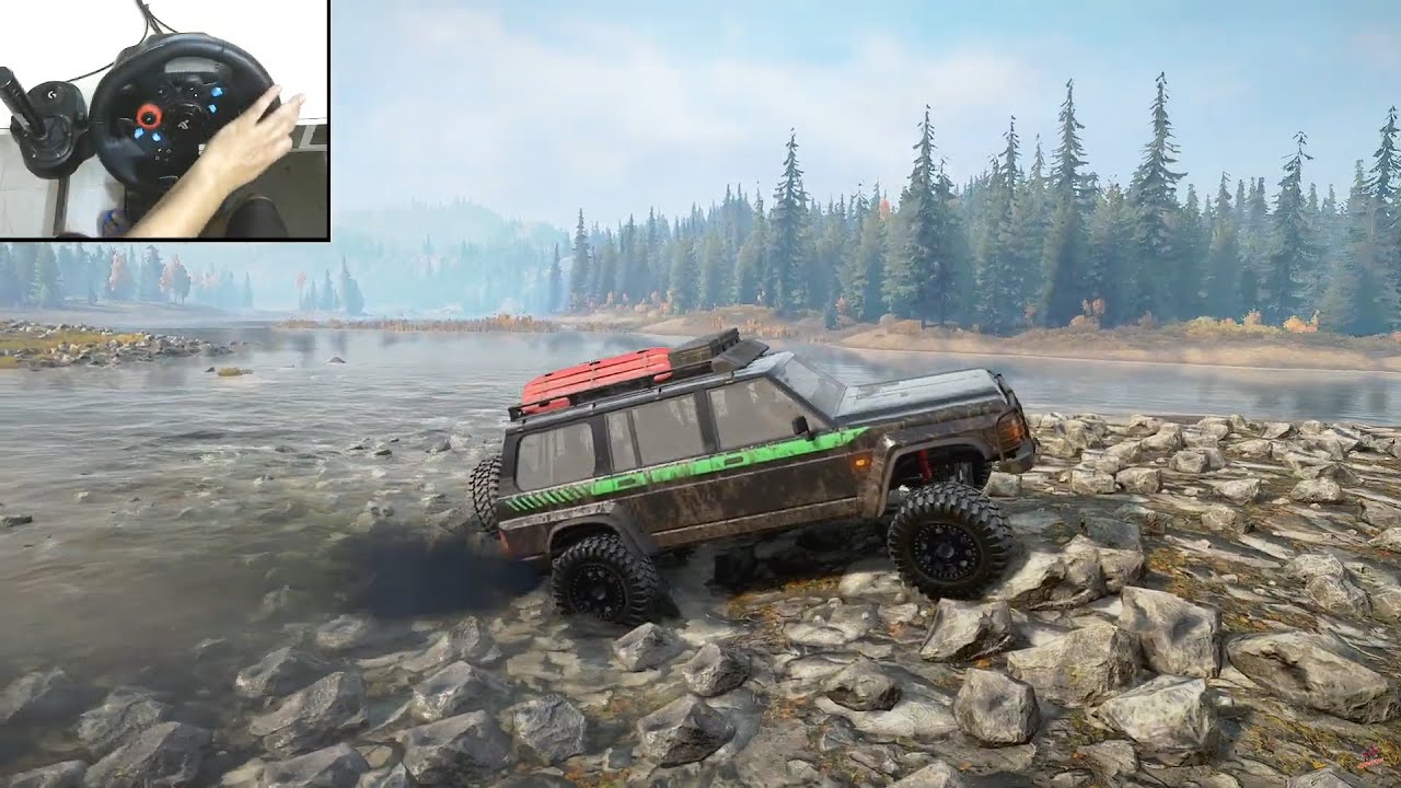 Hulk Trail Ripper Jeep | Offroading | SnowRunner | Logitech g29 gameplay