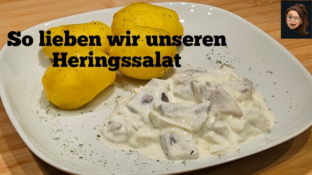 Mega leckerer Heringssalat / Matjessalat mit oder ohne Dill ? Pellkartoffeln dazu ? Hausmannskost