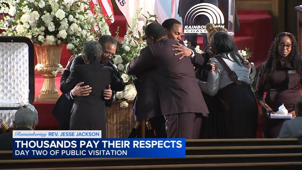 Mourners line up for 2nd day of Rev. Jesse Jackson's visitation at Rainbow PUSH