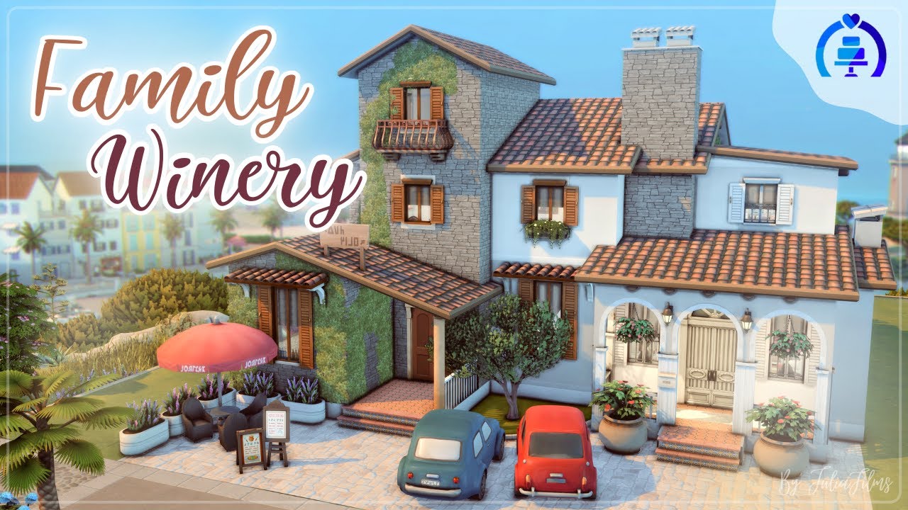 Семейная Винодельня🍇🍷│Строительство│Family Winery│SpeedBuild│NO CC [The Sims 4 Wedding Stories]