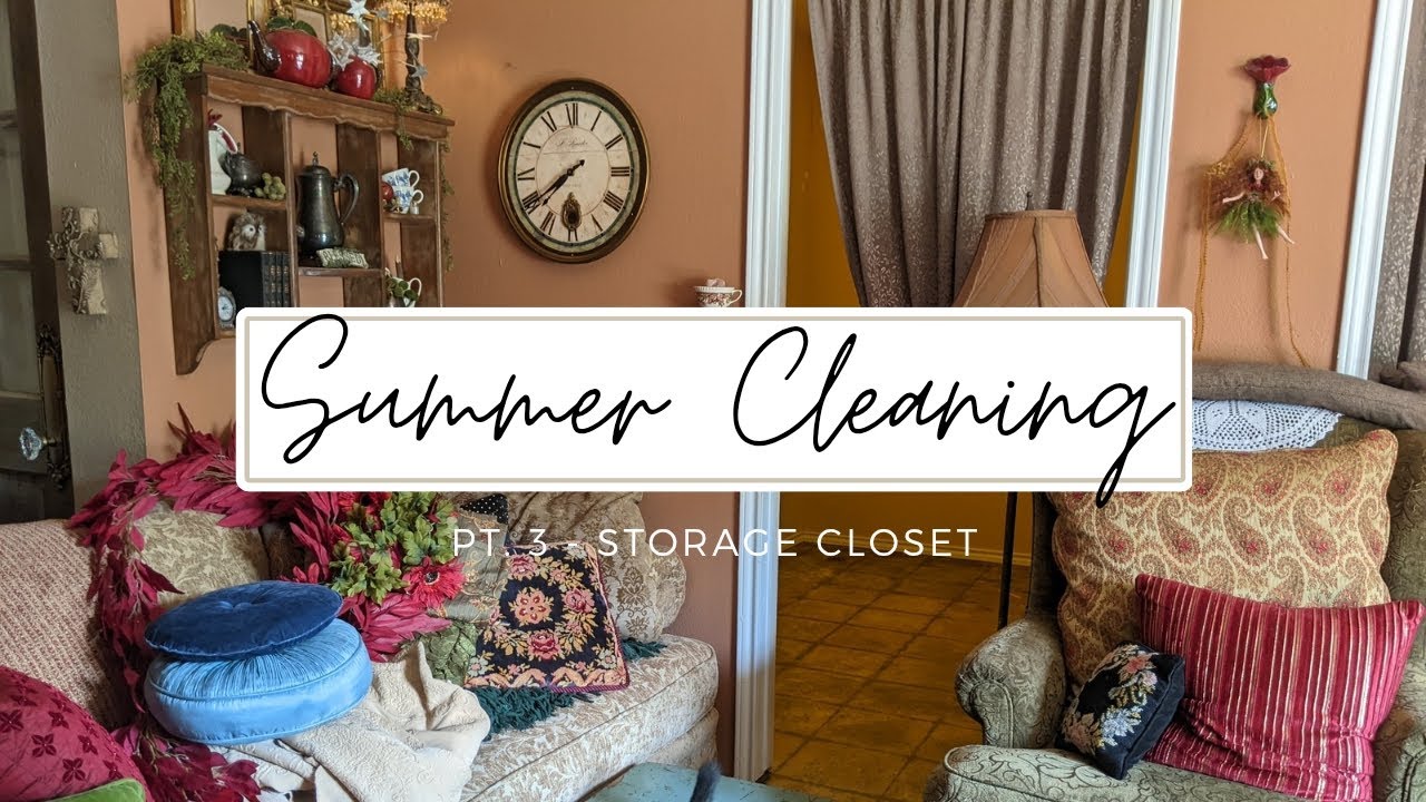 TRANSFORMING MY CLOSET INTO A SECRET LIBRARY! Summer Cleaning ☀️💦🧼 Pt. 3