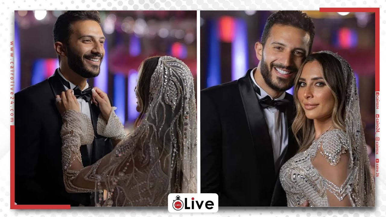 حضور عزيز مرقة ينفي ارتباطه بالعروسة.. لقطات من حفل زفاف البلوجر محمد فرج ولينا الطهطاوي