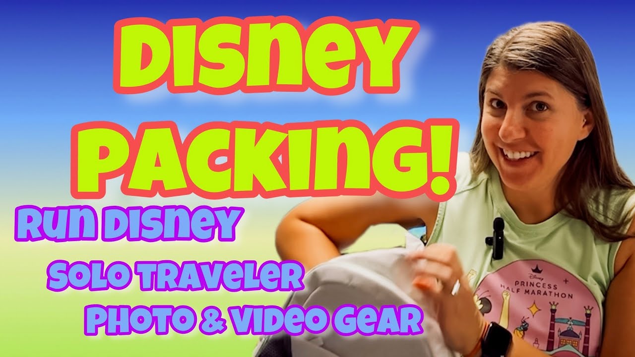 Packing for a Solo runDisney Trip with Camera Gear for Filming You Tube Videos at Disney World