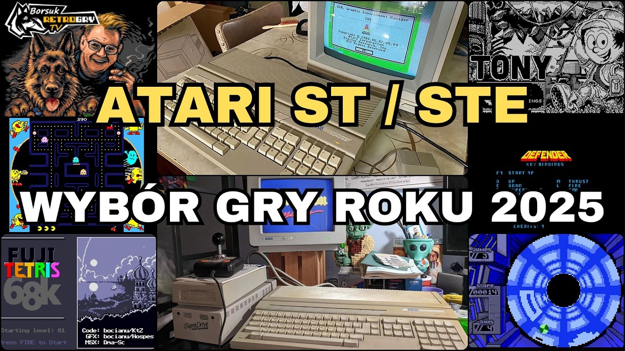 Borsuk Retro Gry TV: ATARI ST / STE - WYB&Oacute;R NAJLEPSZYCH GIER ROKU 2025